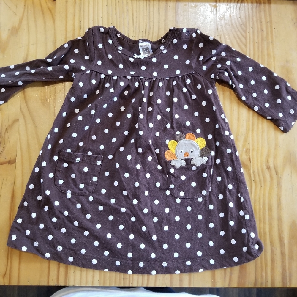 5/$20 Carter's 18M Thanksgiving Turkey Dress